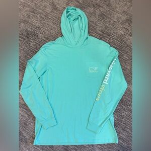 Vineyard Vines Men’s Lightweight Hoodie Hooded Whale Long Sleeve Medium Shirt